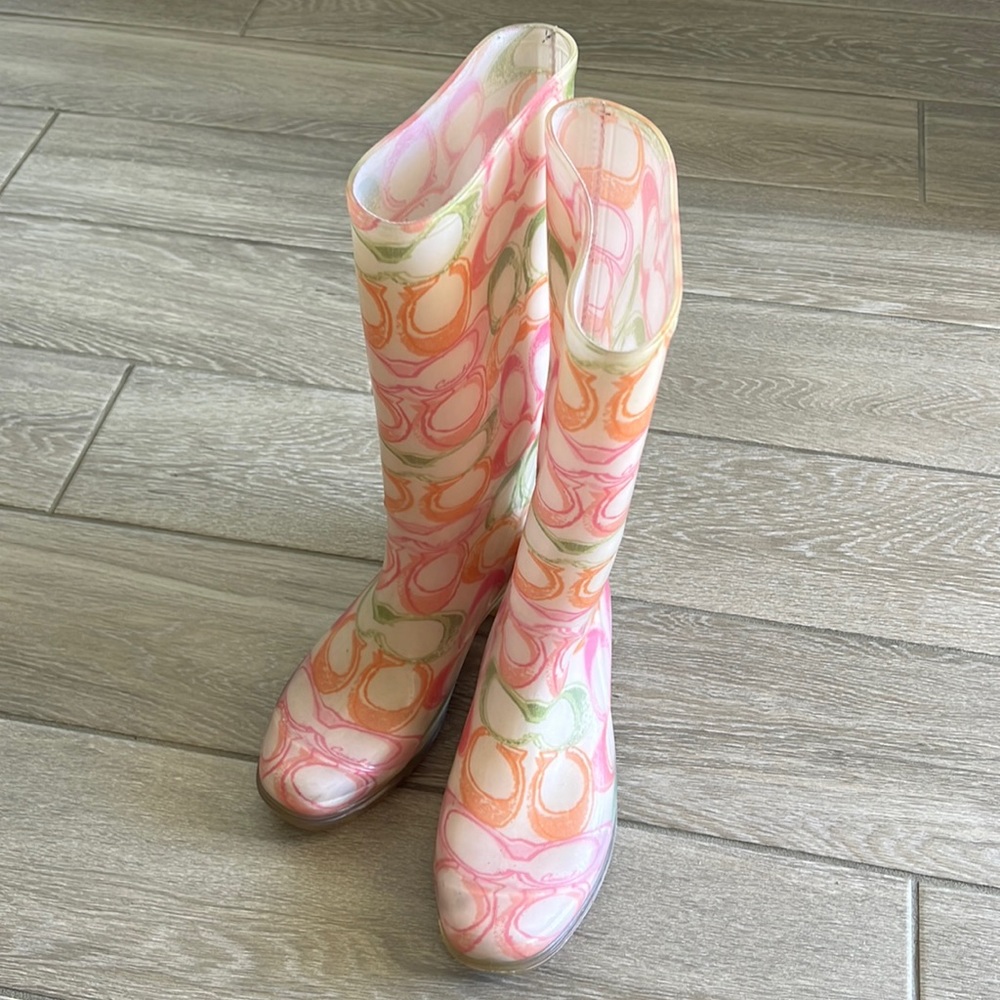 Coach rain boots